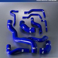 Čtyřdílný hadicový set pro turbo, Fiat Uno Turbo MKI 1,3, r.v. 85-89, barva modrá 