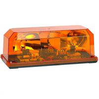 Rotační rampa MINI, 12V, oranžová, pevné uchycení, homologace 