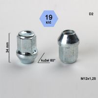 Kolová matice M12x1,25 uzavřená, dosedací plocha kužel 