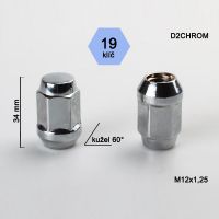 Matice M12x1,25 kužel zavřená, klíč 19; výška 34  