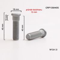 Šteft (svorník) M12x1,5x40 tisícihran průměr 13mm 