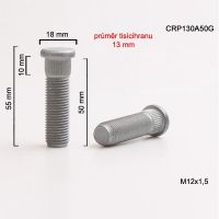 Šteft (svorník) M12x1,5x50 tisícihran průměr 13mm  