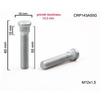 Šteft (svorník) M12x1,5x55 tisícihran průměr 14,3mm  