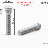 Šteft (svorník) M12x1,5x60 tisícihran průměr 14,3mm 
